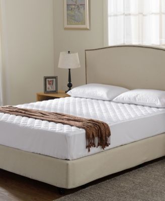 Shop Cheer Collection Quilted Water Resistant Mattress Pad Collection In White