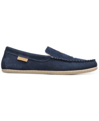 thumbnail image 2 of Clarks Men's Freddie Suede Moccasin House Shoe Indoor 2 of 11