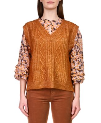 Sanctuary - Women's Cozy Cable-Knit Sweater Vest