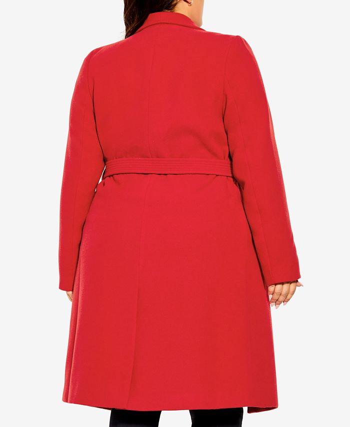 City Chic Trendy Plus Size Sassy MilitaryInspired Coat & Reviews