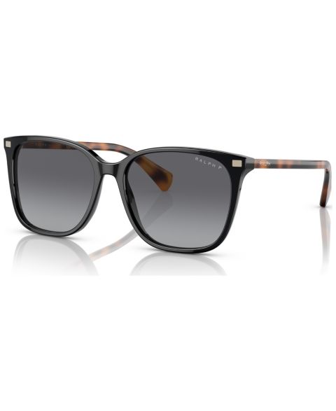 Женские солнцезащитные очки Ralph by Ralph Lauren Polarized Sunglasses, RA529356-YP, цвет: Блестящий чёрный