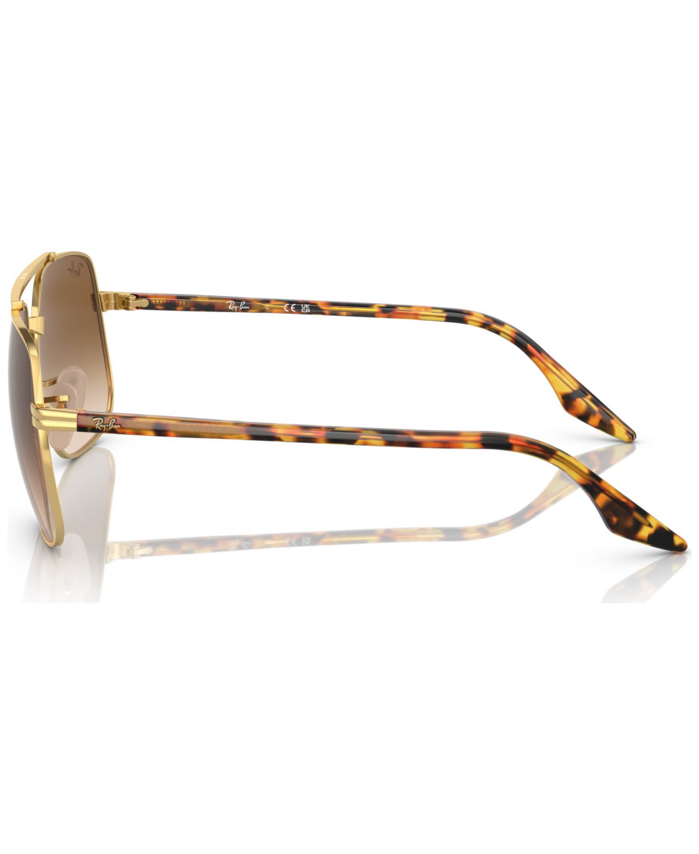 Солнцезащитные очки Ray-Ban Unisex Sunglasses, RB3699, цвет: Золотой — фото 3