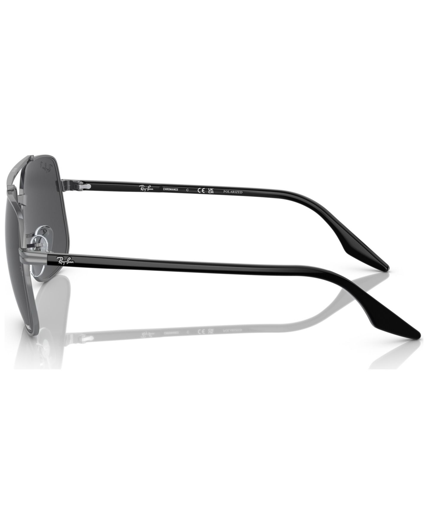 Солнцезащитные очки Ray-Ban Unisex Polarized Sunglasses, RB3699, цвет: Графитовый металлик — фото 3