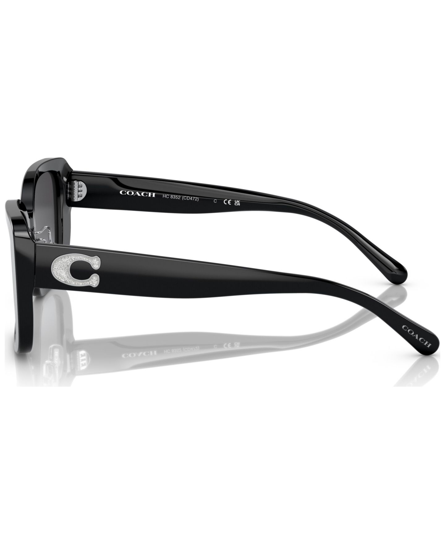 Женские солнцезащитные очки COACH Sunglasses, HC8352, цвет: Чёрный — фото 3