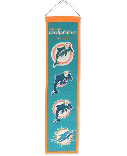 Winning Streak Miami Dolphins Heritage Banner Reviews Sports