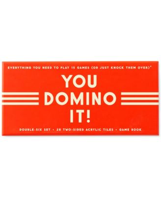 Galison - You Domino It! 15-Game Double-Sided Domino Set
