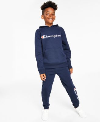 Champion Big Boys Signature Script Fleece Jogger Pants Macy s