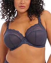 Elomi Women's Plus Size Tia Banded Full Coverage Underwire Lace Bra, Black,  36E at  Women's Clothing store