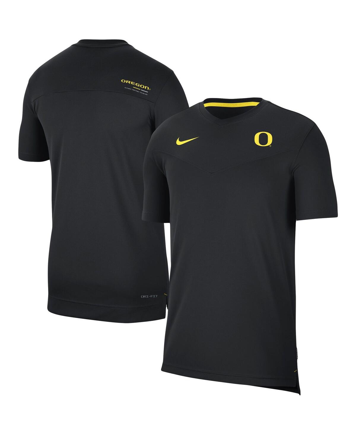 Men's Nike Black Oregon Ducks Coach Uv Performance T-shirt