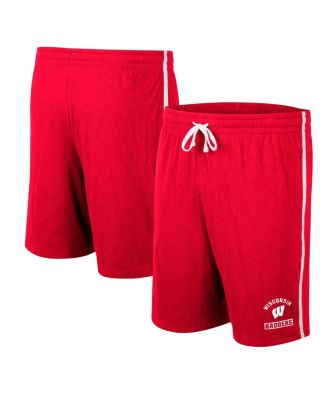 Men's Colosseum Red Wisconsin Badgers Thunder Slub Shorts - Macy's