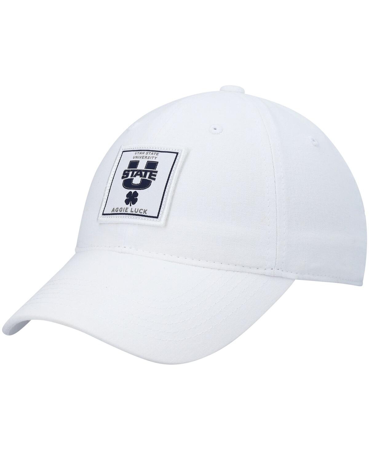 Shop Black Clover Men's White Utah State Aggies Dream Adjustable Hat