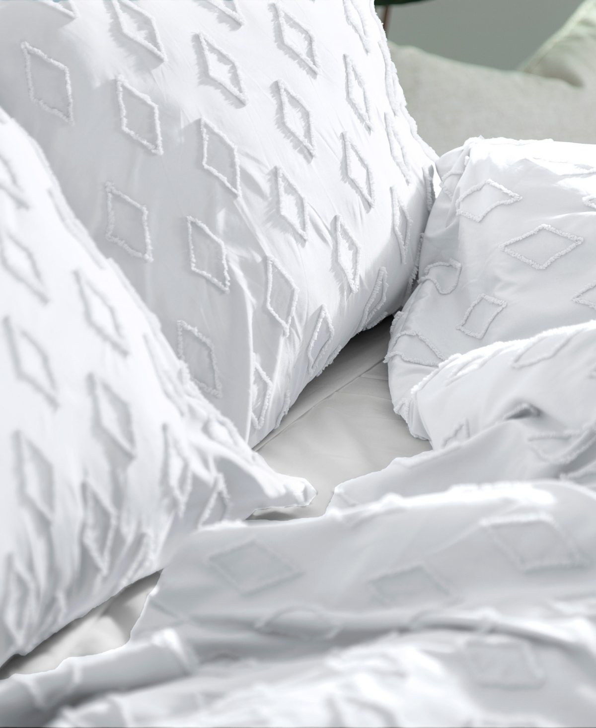 Southshore Fine Linens Gemma 2 Piece Textured Duvet Cover Set, Xl