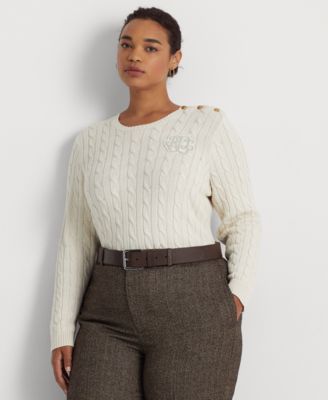 Lauren Ralph Lauren Plus-Size Button 