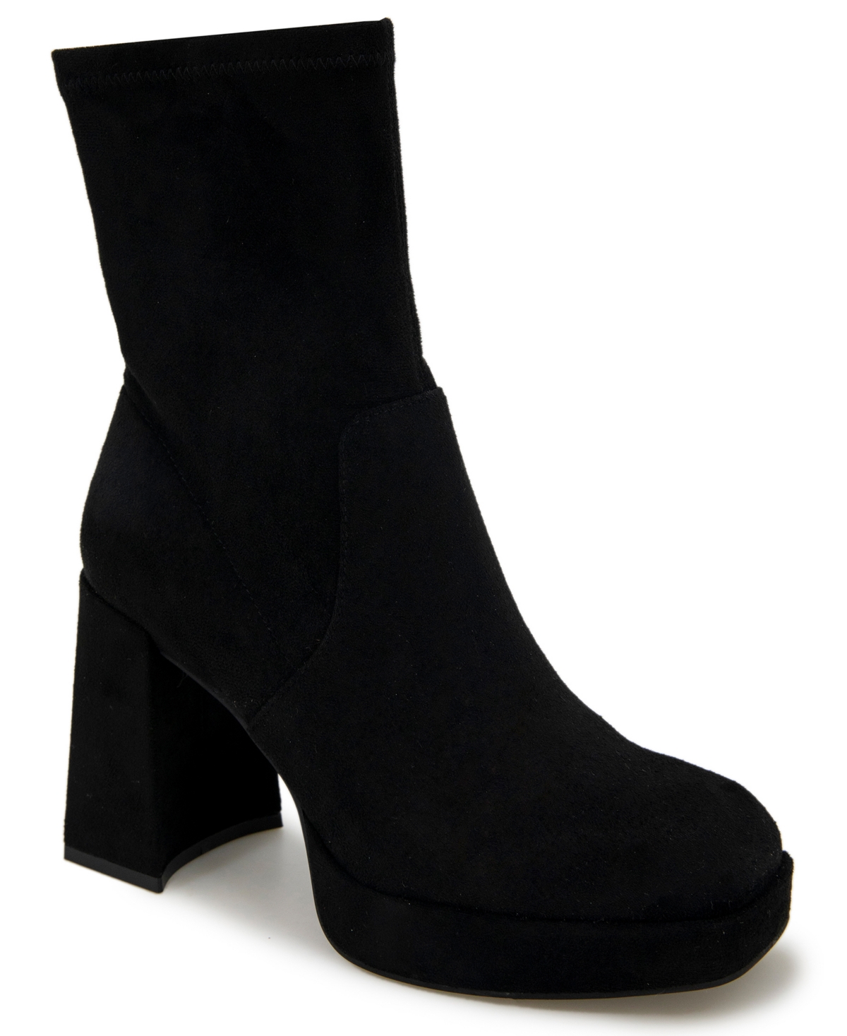 Kenneth Cole New York Women's Bri Stretch Platform Boots In Black