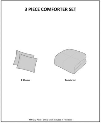 Brielle Ombre Shaggy Faux Fur 3-Pc. Comforter Set, Full/Queen