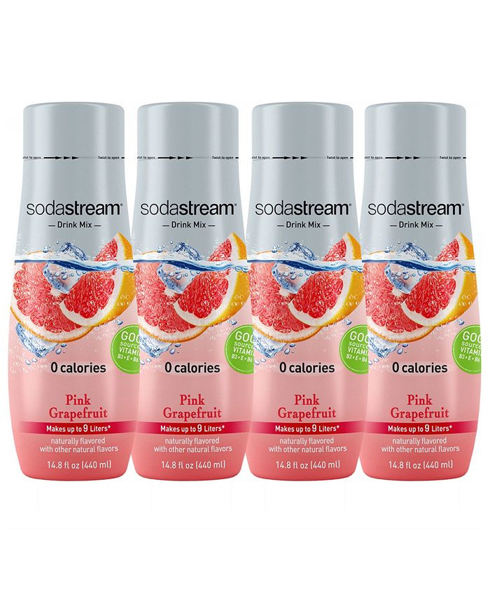 SodaStream Pink Grapefruit Mix Set of 4, 14.88 oz Macy's