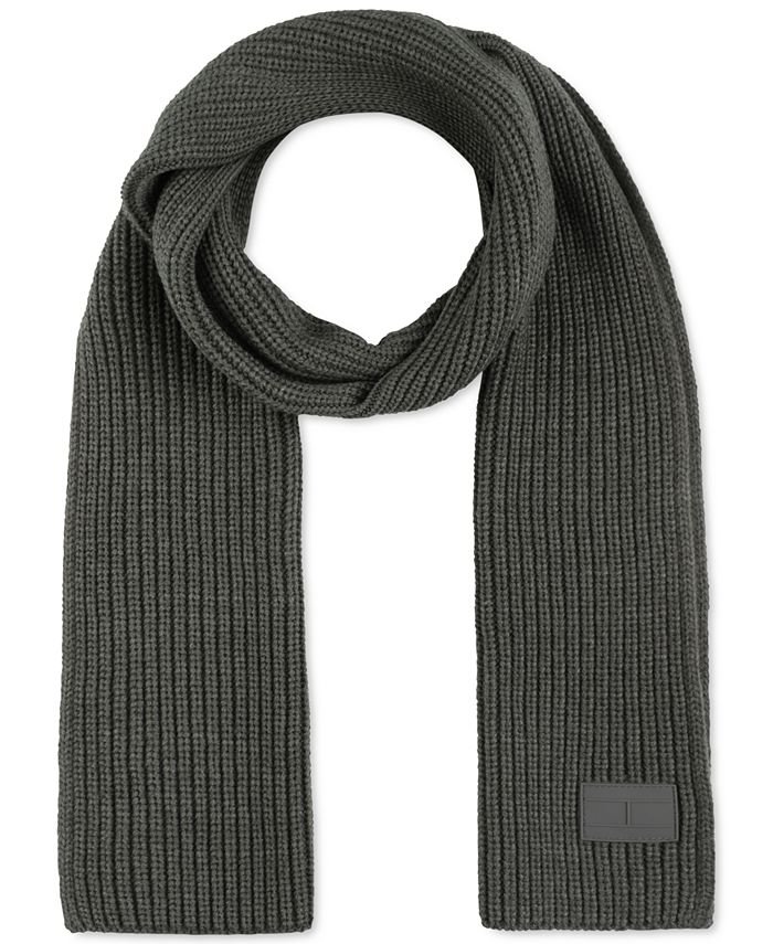 Tommy Hilfiger Men's Shaker Scarf with Ghost Patch - Macy's