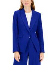 Tahari ASL Blue Womens Blazers Blazer Jackets Macy s