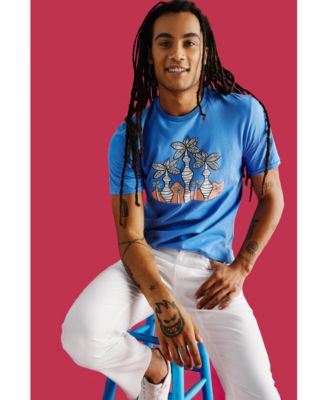 Cubavera - Men's Novias Art Print Crewneck Short-Sleeve T-Shirt