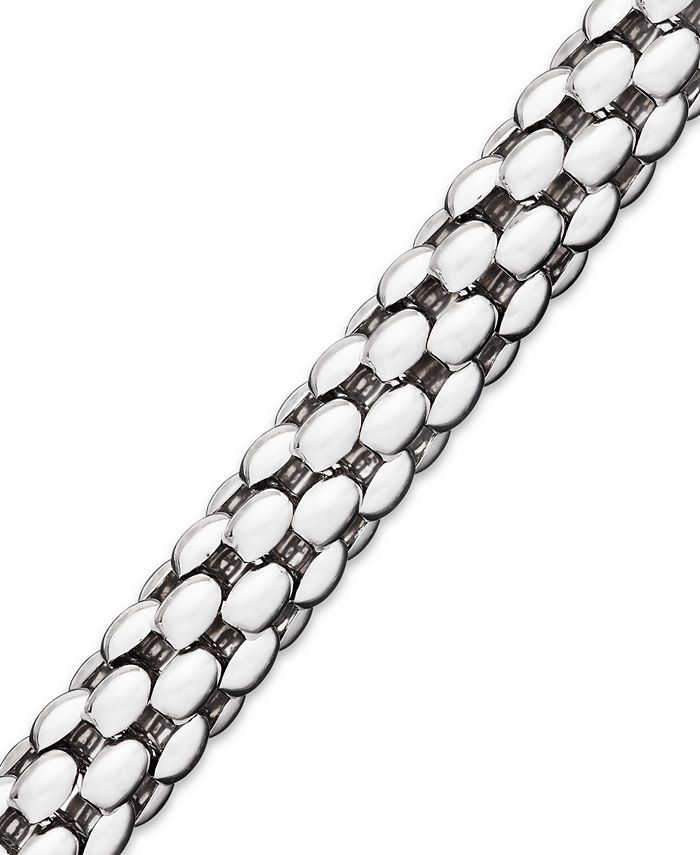 Macy's Popcorn Texture Bracelet in Sterling Silver & Reviews
