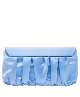 Salome Satin Pleated Clutch
