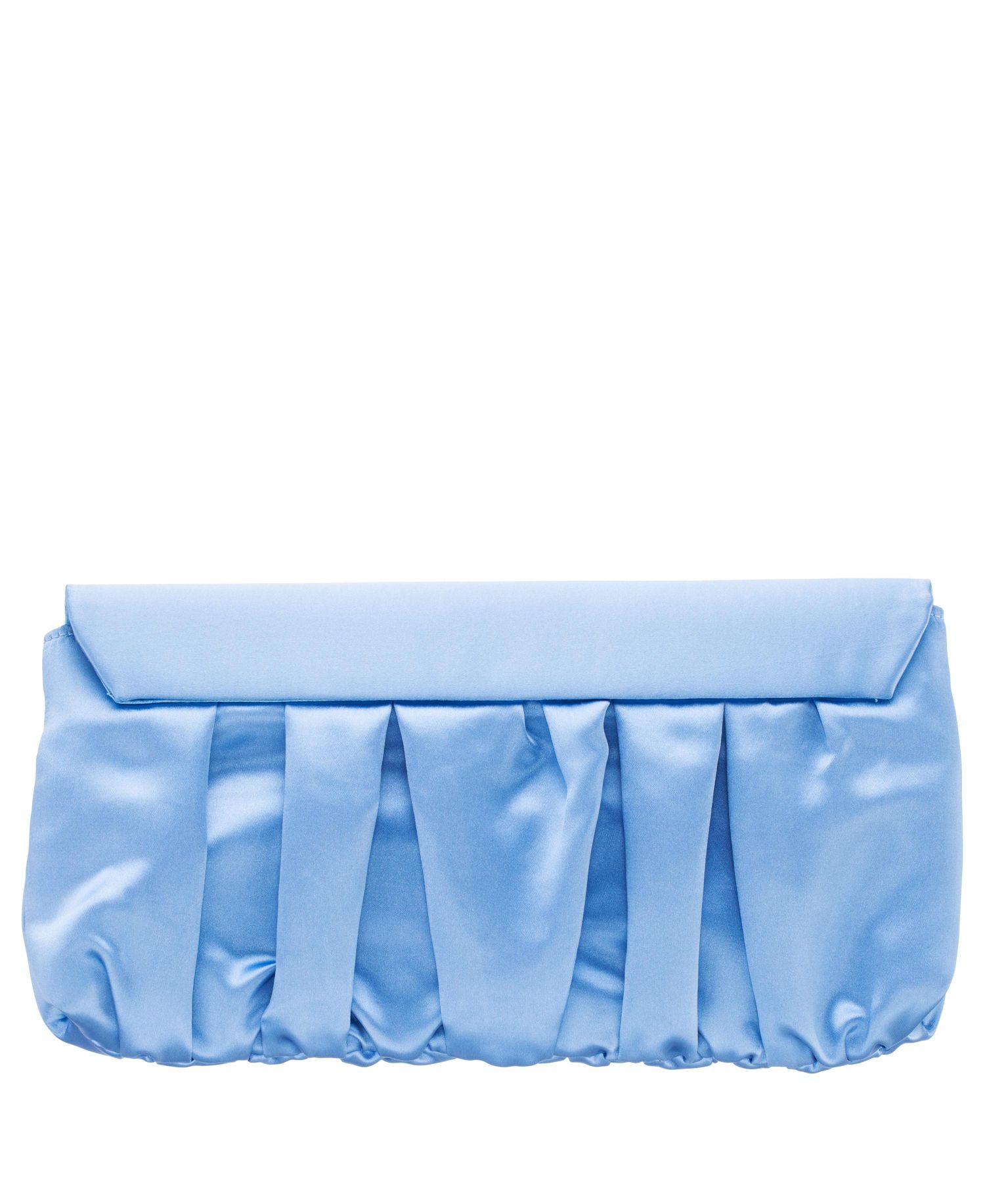 Salome Satin Pleated Clutch