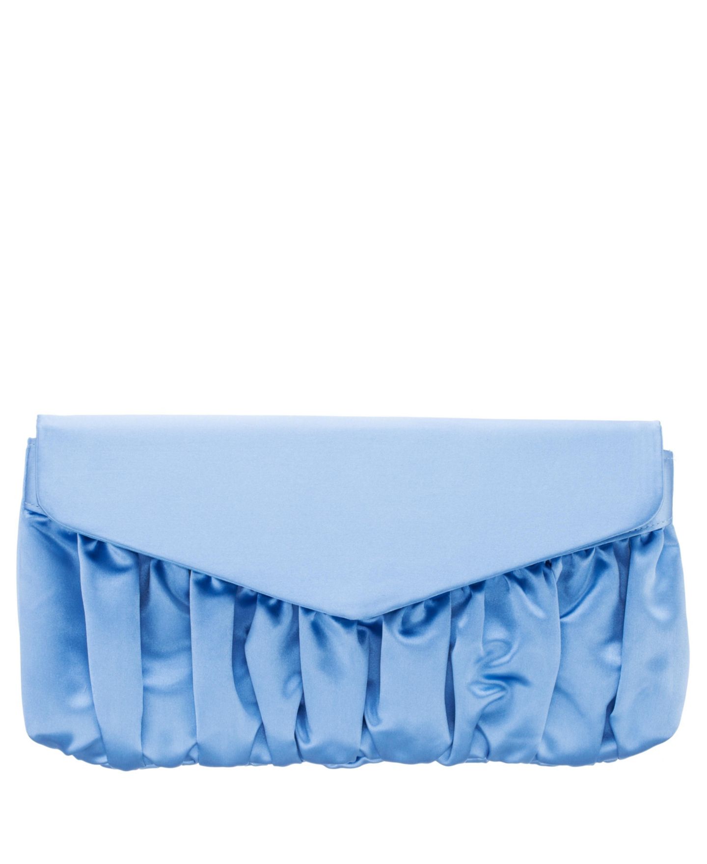 Женский клатч Nina Salome Satin Pleated Clutch, цвет: Небесно-голубой — фото 1