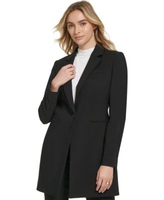 Calvin Klein X-Fit One Button Topper Jacket - Macy's