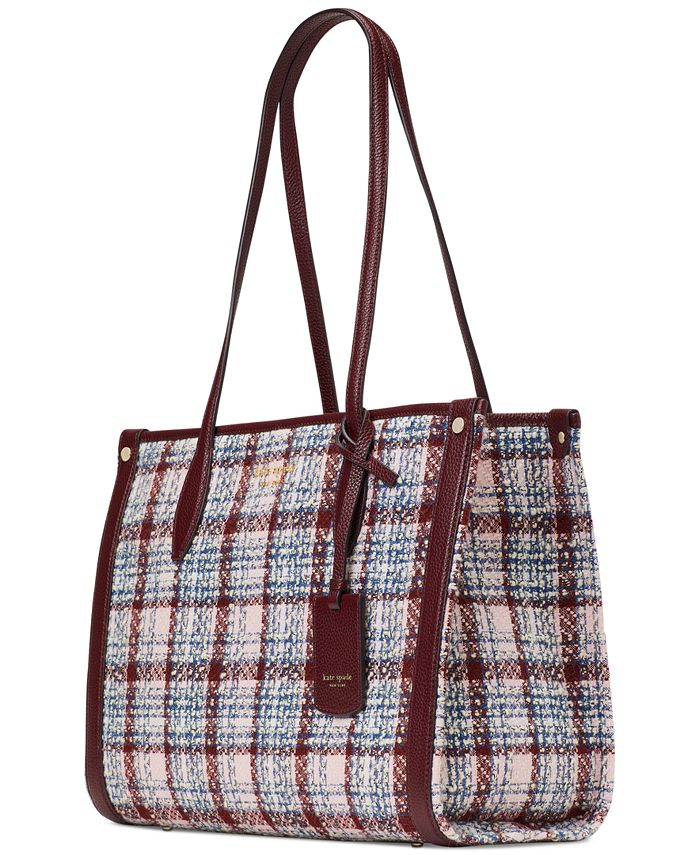 kate spade new york Market Tweed Fabric Medium Tote Macy's
