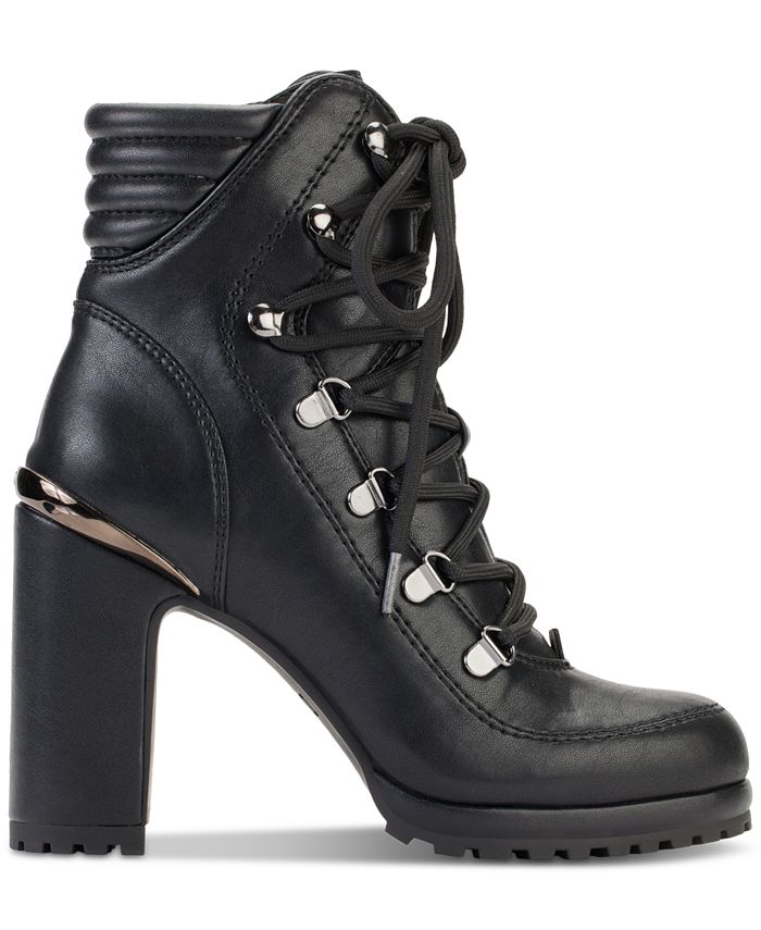 DKNY Women's Lenni LaceUp Platform BlockHeel Boots Macy's