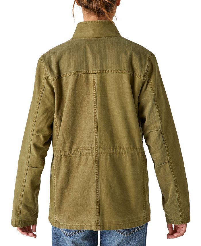 Lucky Brand Women's Twill StandCollar Utility Jacket Macy's