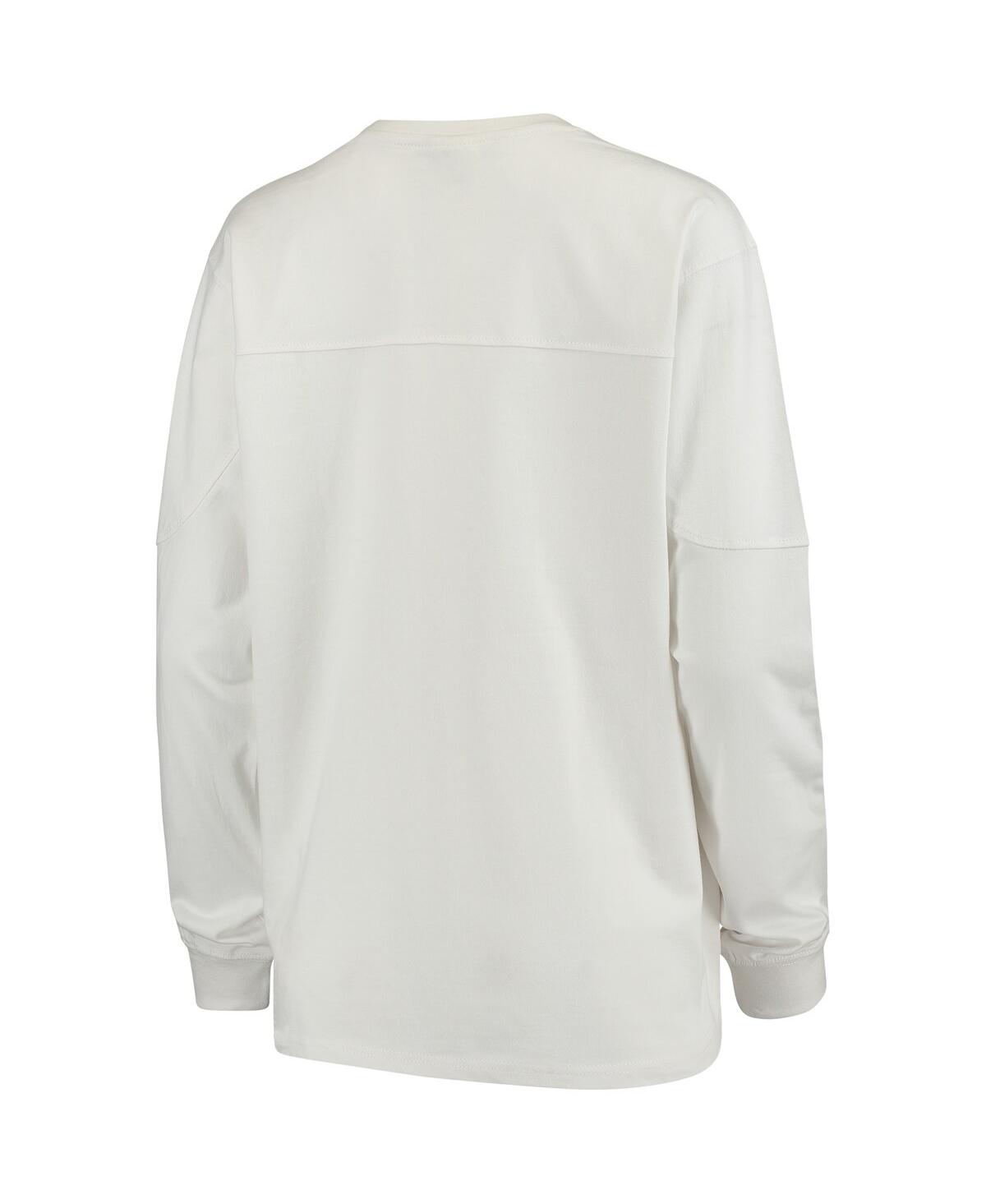 Shop Pressbox Women's White Nebraska Huskers Edith Long Sleeve T-shirt