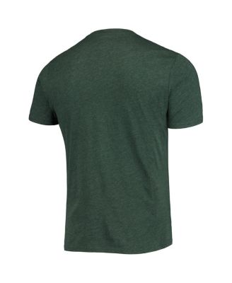 Men's Heathered Charcoal, Green NDSU Bison Meter T-shirt and Pants Sleep Set
