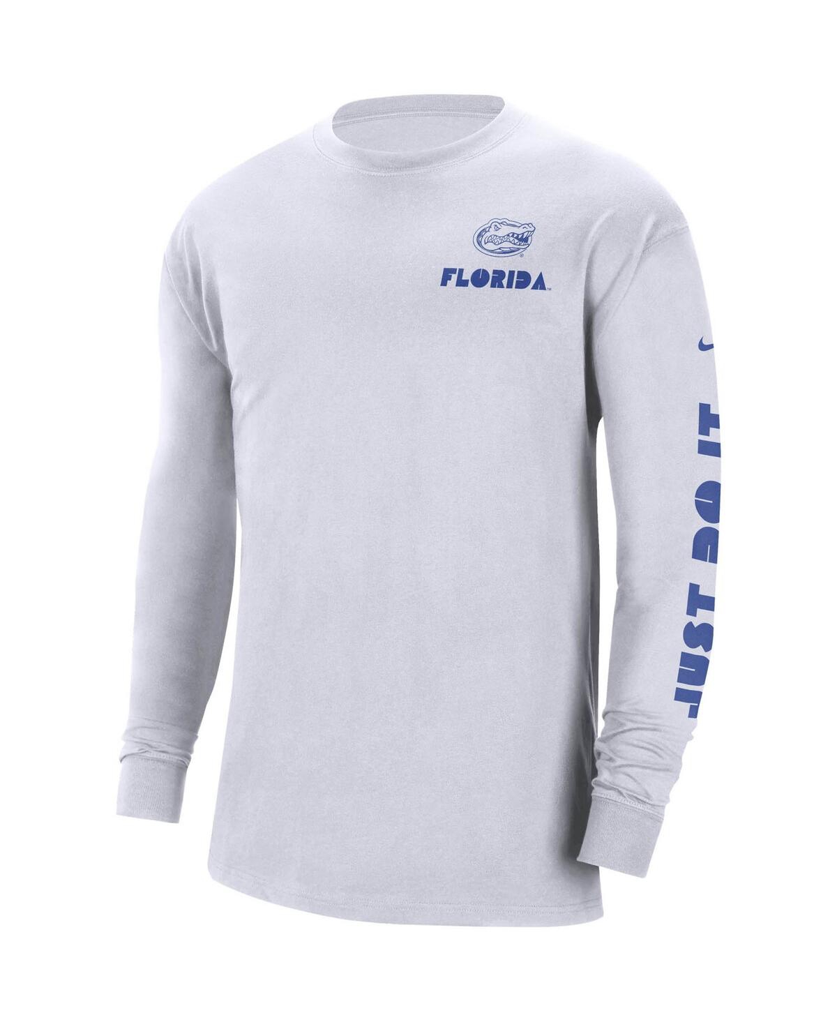 Nike White Florida Gators Heritage Max 90 Long Sleeve T-shirt In White
