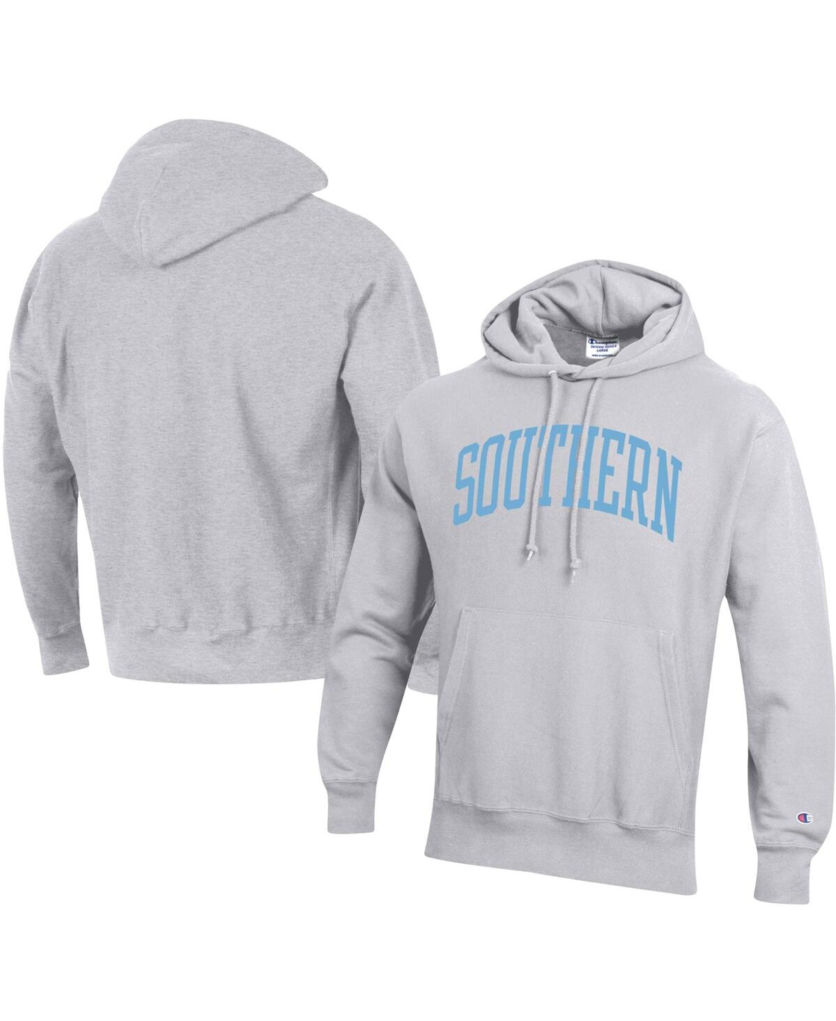 CHAMPION MEN'S CHAMPION GRAY SOUTHERN UNIVERSITY JAGUARS TALL ARCH PULLOVER HOODIE