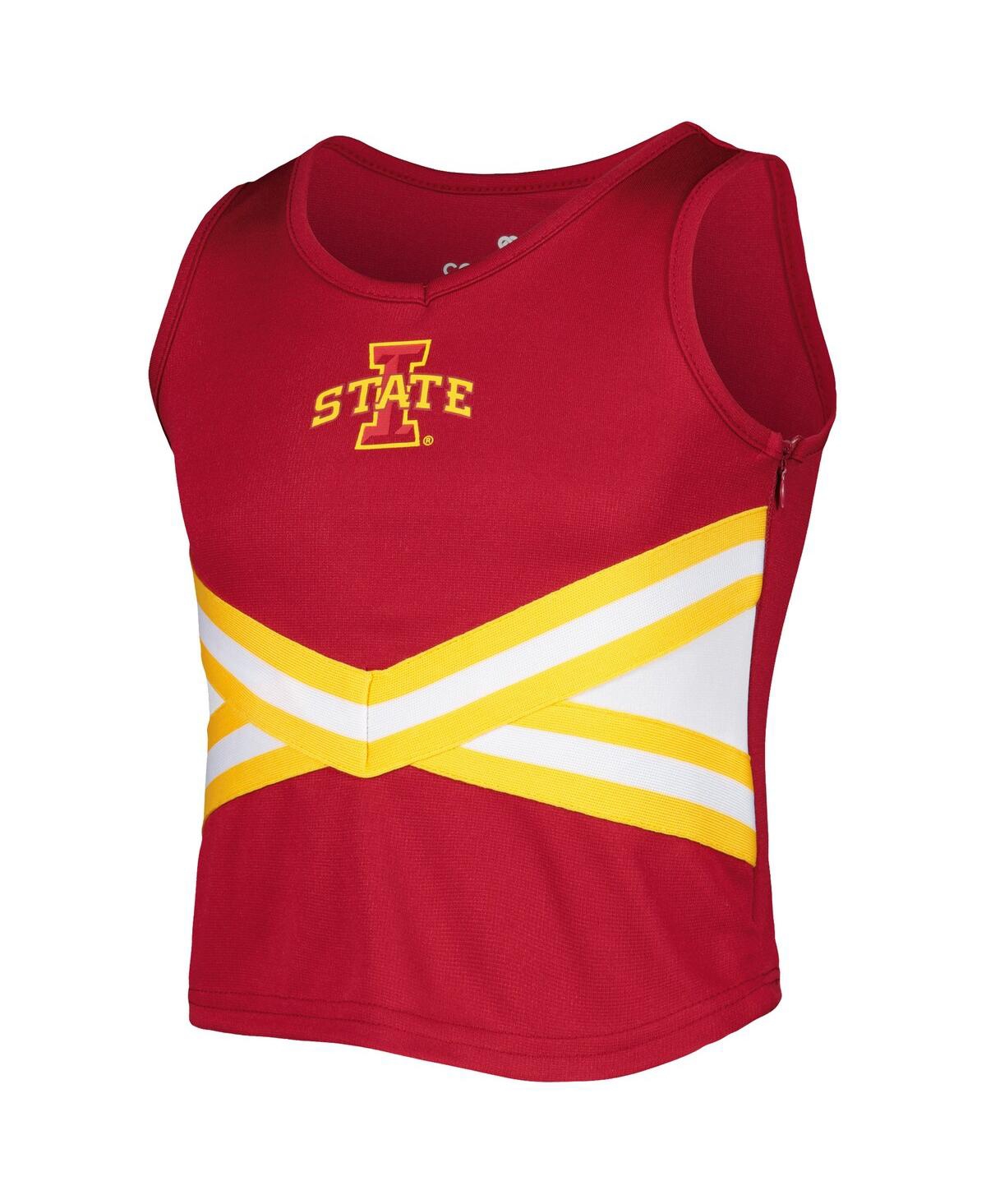 Shop Colosseum Big Girls  Cardinal Iowa State Cyclones Carousel Cheerleader Set