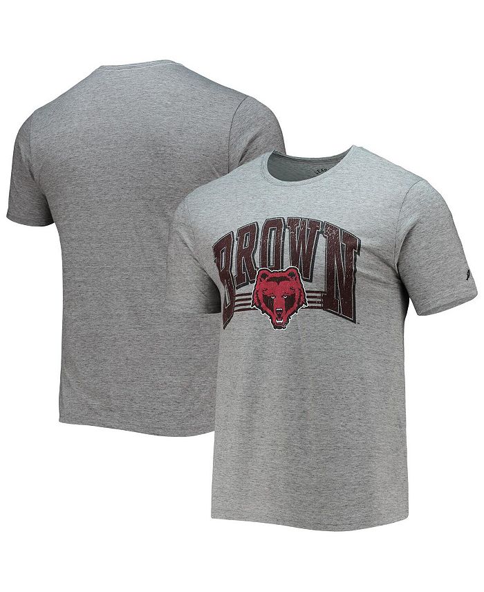 League Collegiate Wear Men's Heathered Gray Brown Bears Upperclassman  Reclaim Recycled Jersey T-shirt - Macy's