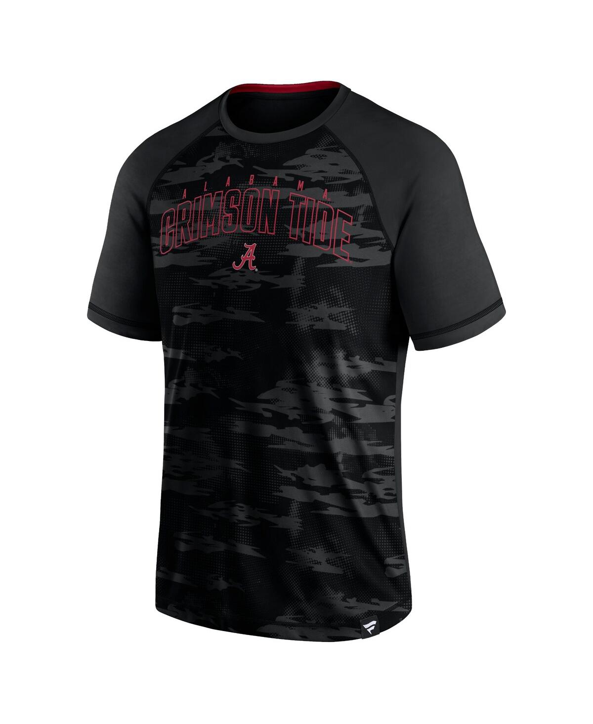 Men's FanaticsAlabama Crimson Tide Arch Outline Raglan T-shirt - Black