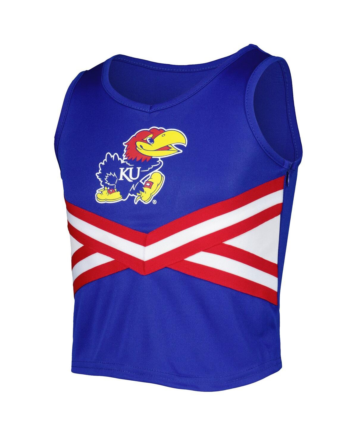 Shop Colosseum Big Girls  Royal Kansas Jayhawks Carousel Cheerleader Set