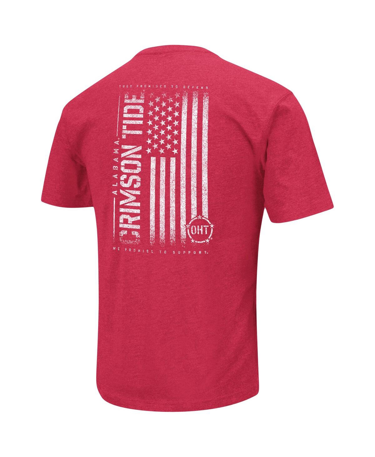Shop Colosseum Men's  Crimson Alabama Crimson Tide Oht Military-inspired Appreciation Flag 2.0 T-shirt