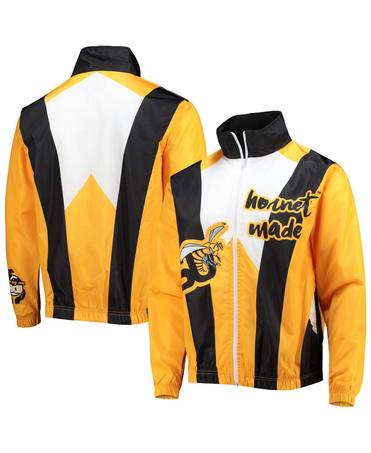 TONES OF MELANIN MEN'S TONES OF MELANIN BLACK ALABAMA STATE HORNETS ANORAK FULL-ZIP JACKET