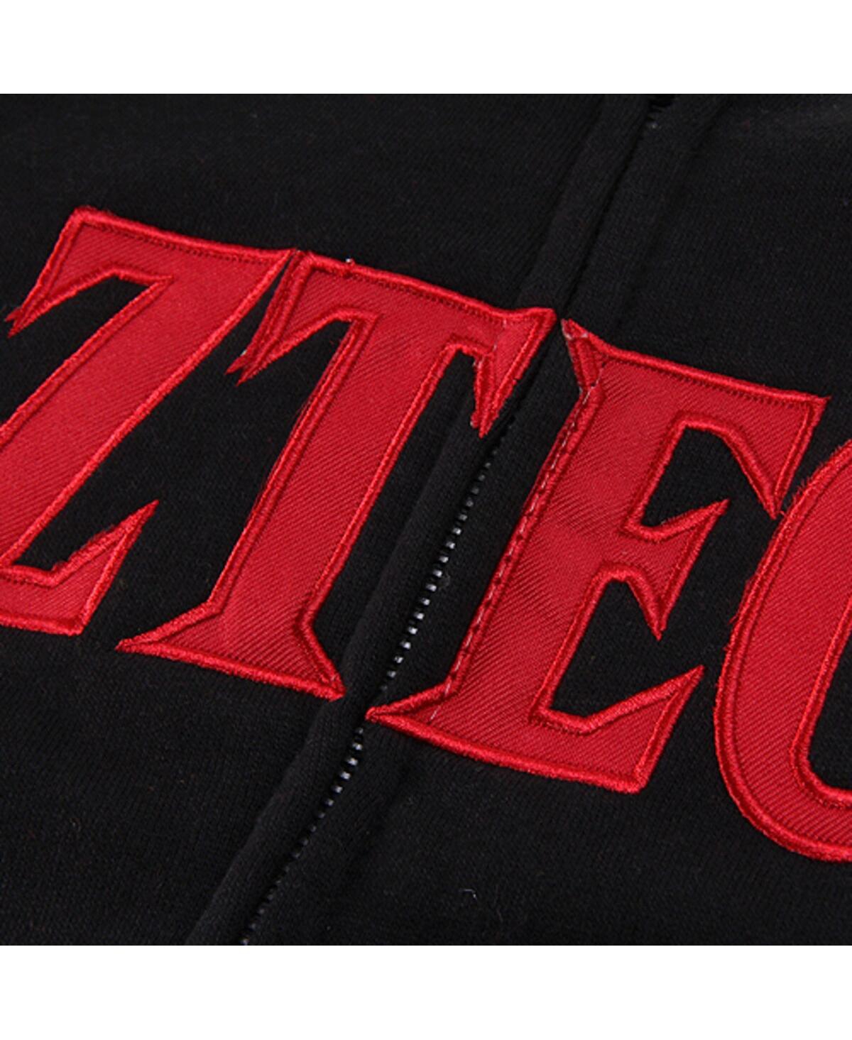 Women's ColosseumSan Diego State Aztecs Arched Name Full-Zip Hoodie - Black