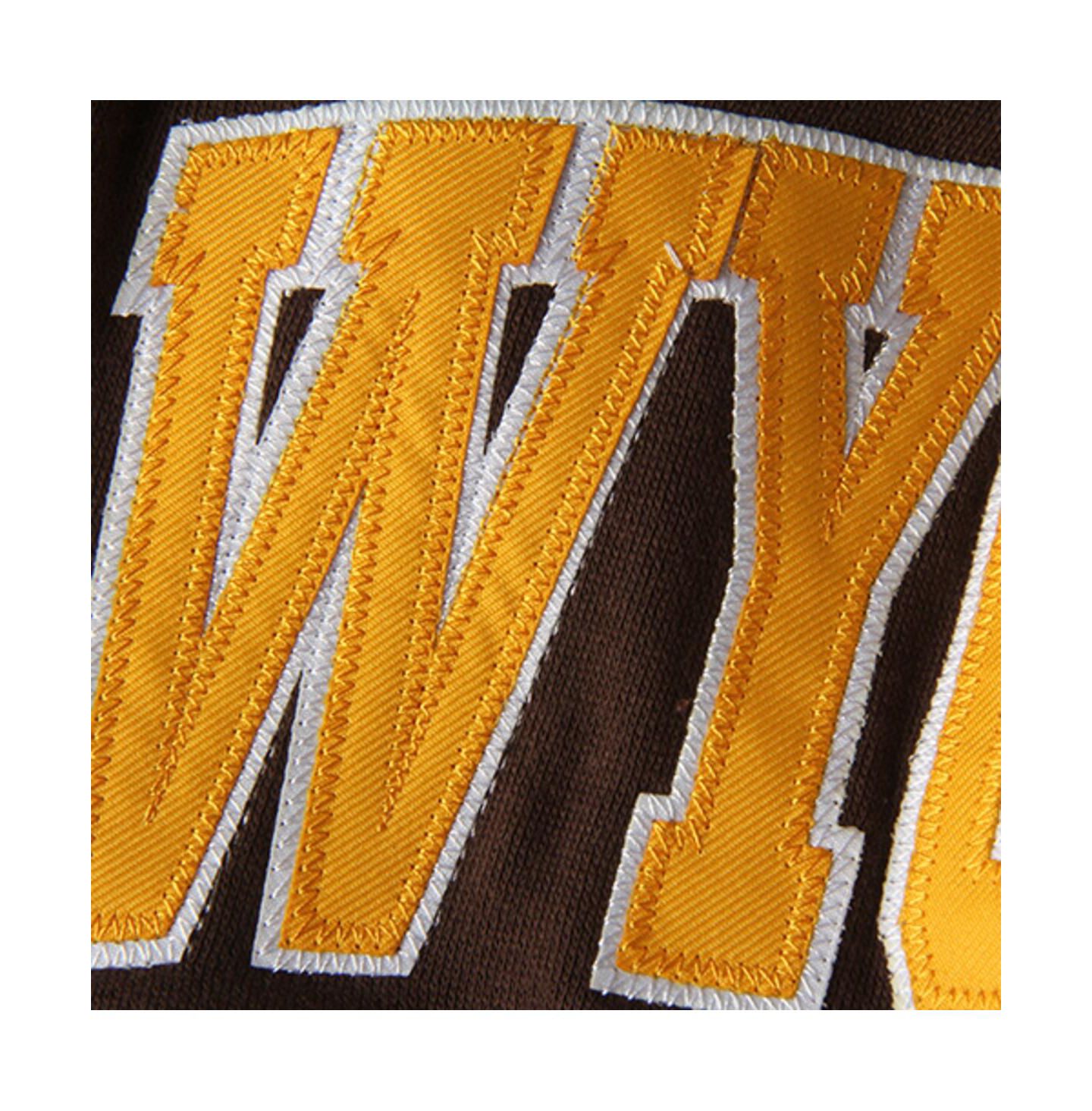 Женское худи Colosseum Brown Wyoming Cowboys Arched Name Full-Zip — фото 3