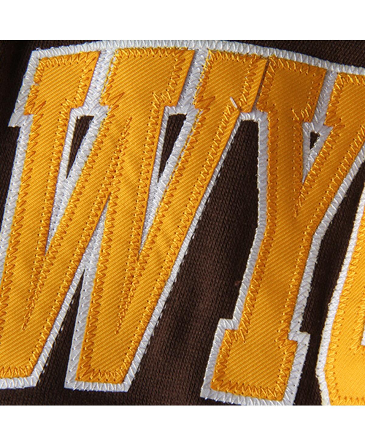 Colosseum Stadium Athletic Brown Wyoming Cowboys Arched Name Full-zip Hoodie In Brown