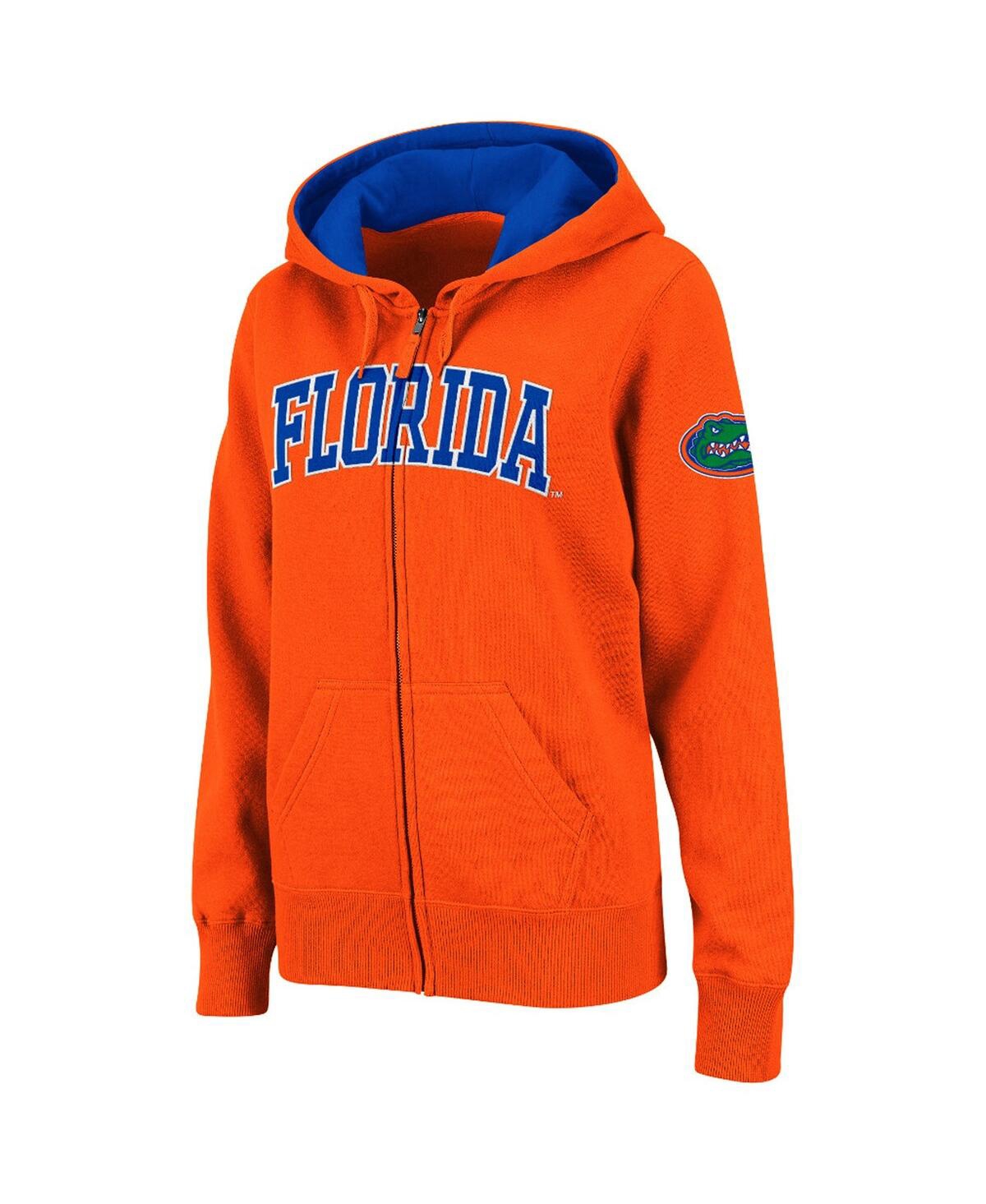 Colosseum Women's  Orange Florida Gators Arched Name Full-zip Hoodie In Orange