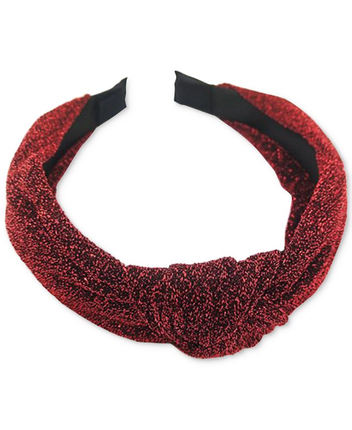 I.N.C. International Concepts Holiday Lane Red Sparkle Knotted Headband, Created for Macy's Macy's