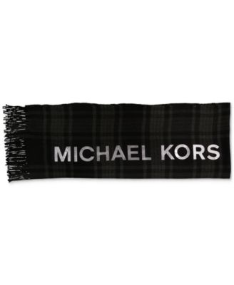 Michael Kors - Women's Foil Logo Plaid Wrap Scarf