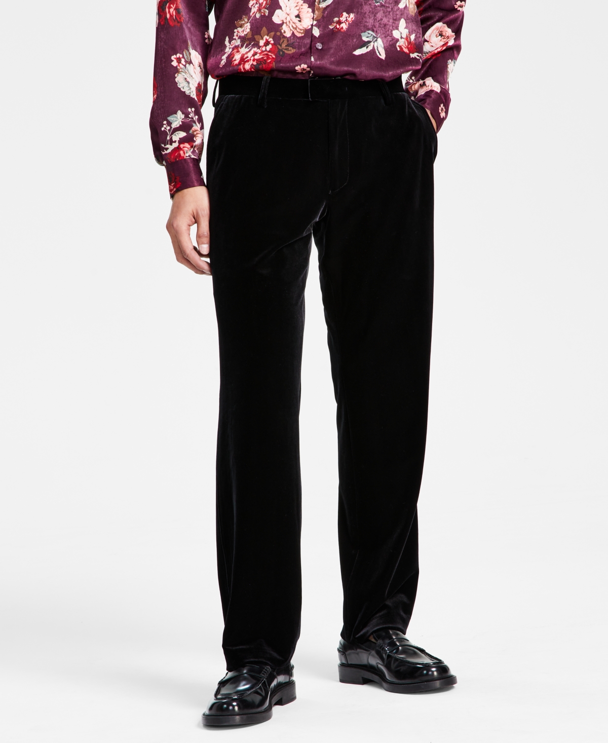 Inc International Concepts Men's Owen Slim-Fit Velvet Suit Pants, Created for Macy's