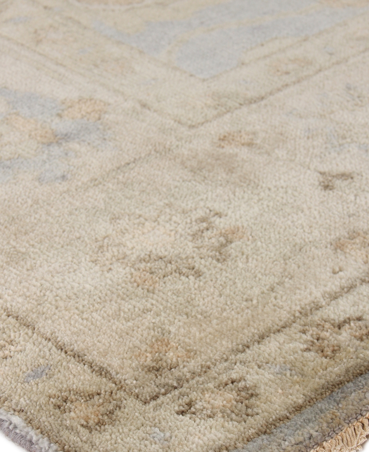 Exquisite Rugs Antique Weave Oushak Er3369 6' X 9' Area Rug In Gray,ivory