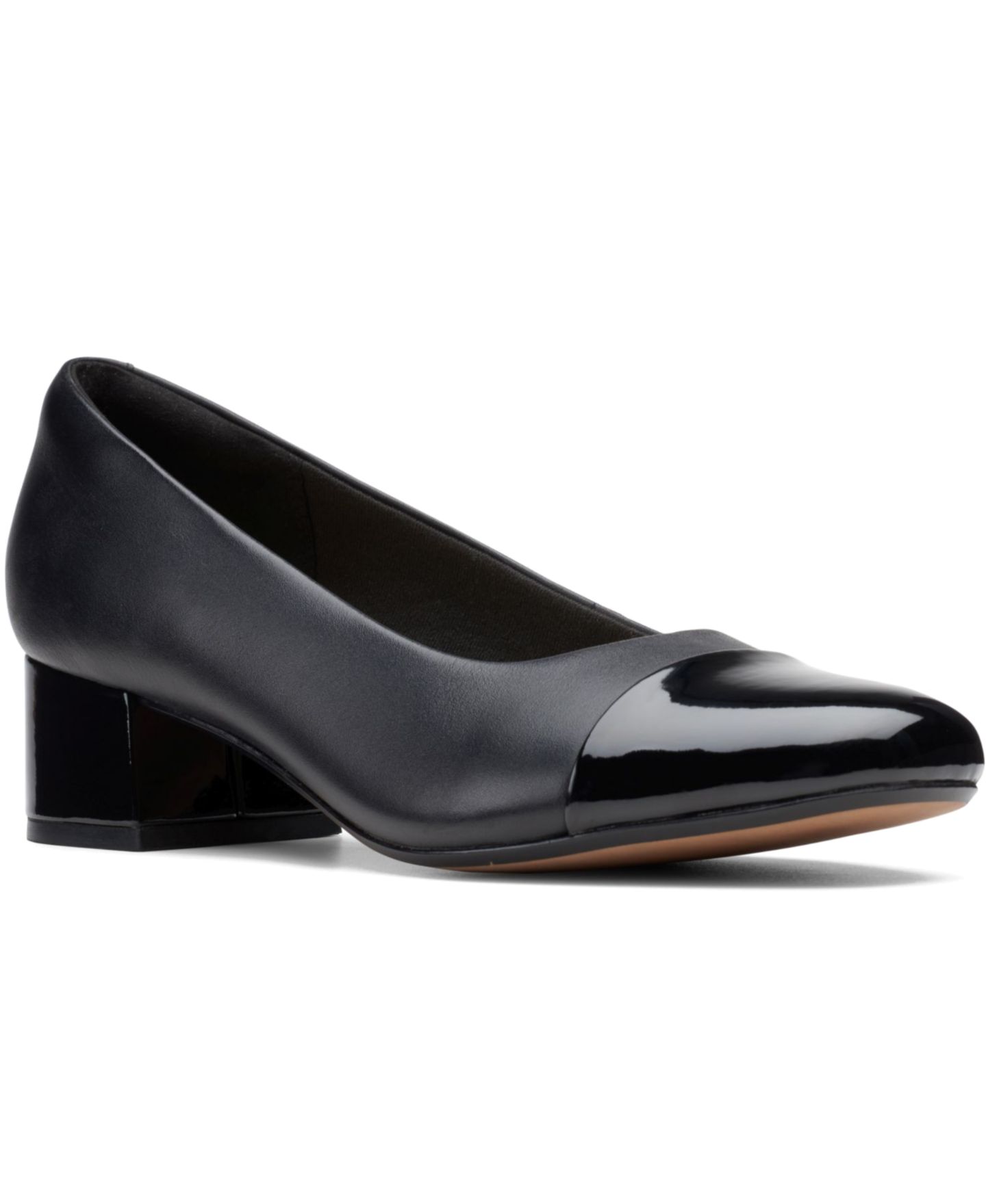 Женские туфли Clarks Marilyn Sara Pumps, цвет: Чёрный комбинированный — фото 1
